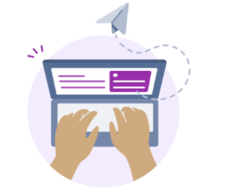 Woman searching for career advice